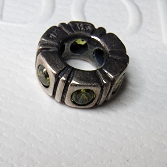 Pandora Trinity Green CZ Spacer - Picture 7 of 7